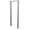 Lean-on hoop made of steel tube | Square tube, 80 x 20 mm | without cross bar | total width: 450 mm | hot-dip galvanized